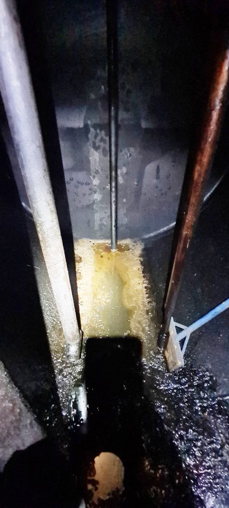 Typical UPSS tank before cleaning